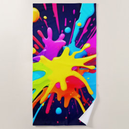 Radiant Paint Explosion Strandtuch