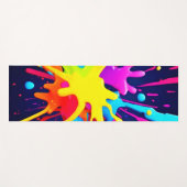 Radiant Paint Explosion Yogamatte (Vorderseite (Horizontal))