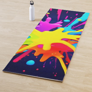 Radiant Paint Explosion Yogamatte