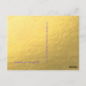 Radiant Palm Tree Postcard Postkarte (Rückseite)