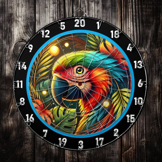 Radiant Parrot Dartboard für Jeder Anlass Dartscheibe