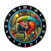 Radiant Parrot Dartboard für Jeder Anlass Dartscheibe (vorne)