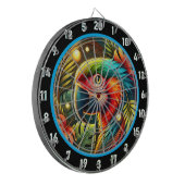 Radiant Parrot Dartboard für Jeder Anlass Dartscheibe (Vorderseite Links)