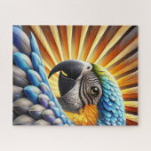 Radiant Parrot Sunburst Puzzle (Horizontal)