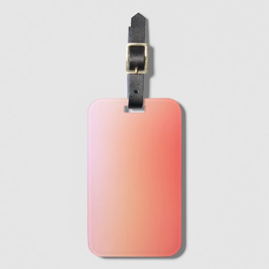 Radiant Pastel Sunset Gradient Gepäckanhänger (Vorderseite Vertikal)