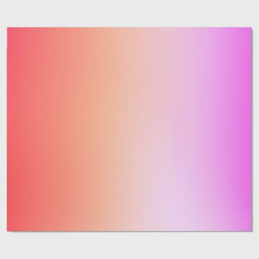 Radiant Pastel Sunset Gradient Geschenkpapier (Flach)