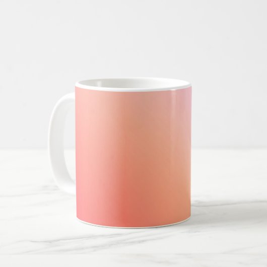 Radiant Pastel Sunset Gradient Kaffeetasse (Vorderseite Links)