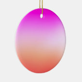 Radiant Pastel Sunset Gradient Keramik Ornament (Rechts)