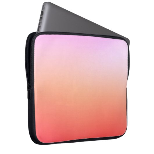 Radiant Pastel Sunset Gradient Laptopschutzhülle (Vorne Rechts)