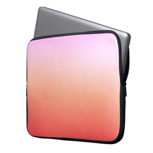 Radiant Pastel Sunset Gradient Laptopschutzhülle (Vorderseite Links)