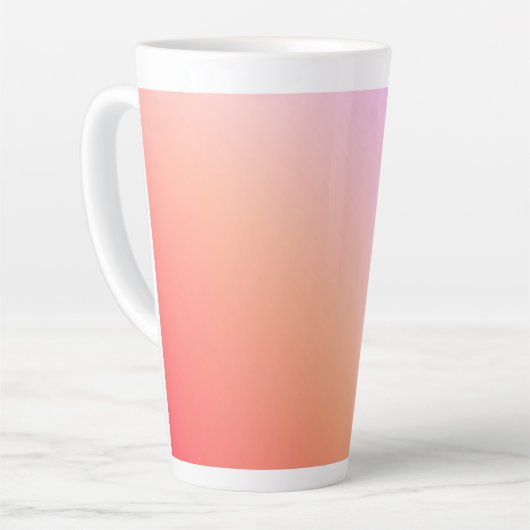 Radiant Pastel Sunset Gradient Milchtasse (Linke Ecke)