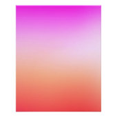 Radiant Pastel Sunset Gradient Poster (Vorderseite)