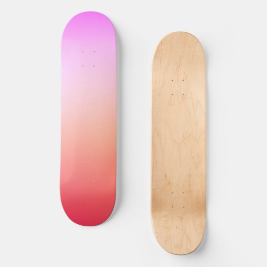 Radiant Pastel Sunset Gradient Skateboard (Vorderseite)