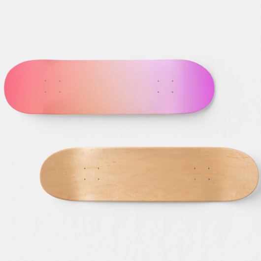 Radiant Pastel Sunset Gradient Skateboard (Horizontal)