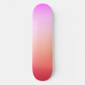 Radiant Pastel Sunset Gradient Skateboard (Vorderseite)