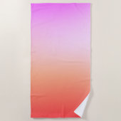 Radiant Pastel Sunset Gradient Strandtuch (Vorderseite)