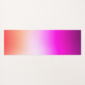 Radiant Pastel Sunset Gradient Yogamatte (Rückseite (Horizontal))