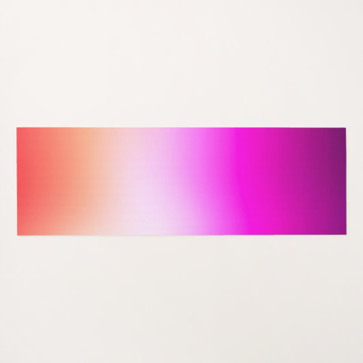 Radiant Pastel Sunset Gradient Yogamatte (Rückseite (Horizontal))