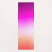Radiant Pastel Sunset Gradient Yogamatte (Rückseite)