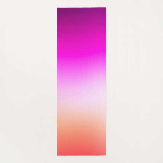 Radiant Pastel Sunset Gradient Yogamatte (Rückseite)