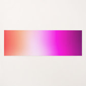 Radiant Pastel Sunset Gradient Yogamatte (Vorderseite (Horizontal))