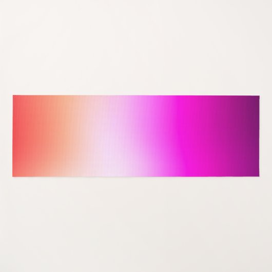 Radiant Pastel Sunset Gradient Yogamatte (Vorderseite (Horizontal))