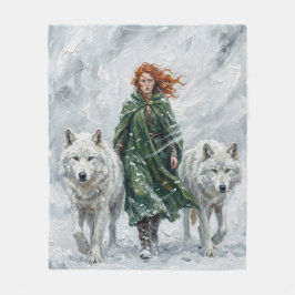 Radiant Peace Dove Lantern Imbolc Snowdrops Art Fleecedecke