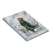 Radiant Peace Dove Lantern Imbolc Snowdrops Art Notizblock (Rechte Seite)