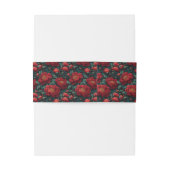 Radiant Peonies Flower Budget Wedding  Einladungsbanderole (Rückseitenbeispiel)