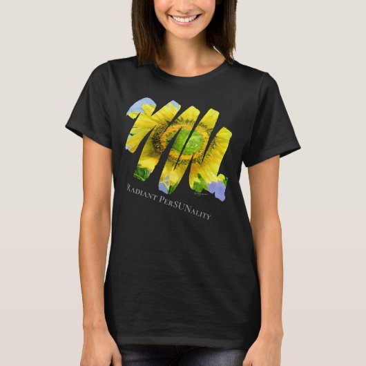Radiant PerSUNality Sonnenblumenbekleidung Art Dar T-Shirt (Vorderseite)