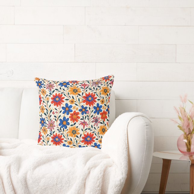 Radiant Petal Path 20x20 Throw Kissen (Liege)