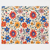 Radiant Petal Path 60x80 Fleece Blanket (Vorderseite (Horizontal))