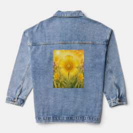 Radiant Petal Serie – Butterblume Jeansjacke