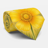 Radiant Petal Serie – Butterblume Krawatte (Gerollt)