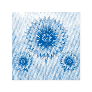Radiant Petal-Serie – Kornblume Permastempel