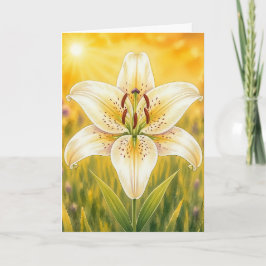 Radiant Petal Serie – Lilie Karte