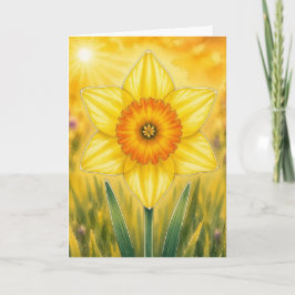 Radiant Petal Serie – Narzisse Karte