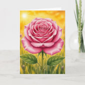 Radiant Petal Serie – ROSA Karte (Vorderseite)
