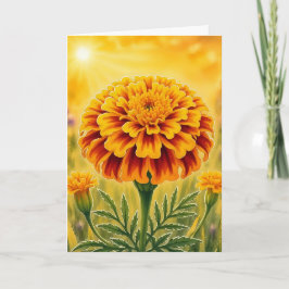 Radiant Petal Serie – Tagetes Karte