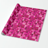 Radiant Pink Mosaik Valentine's Gift Wrap Geschenkpapier (Ungerollt)
