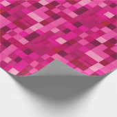 Radiant Pink Mosaik Valentine's Gift Wrap Geschenkpapier (Ecke)