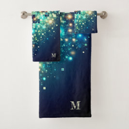 Radiant Pixel Bokeh Badhandtuch Set