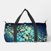 Radiant Pixel Bokeh Duffle Bag (Vorderseite)