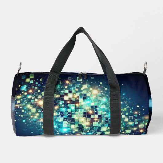 Radiant Pixel Bokeh Duffle Bag (Rückseite)