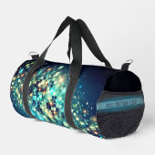 Radiant Pixel Bokeh Duffle Bag (Rechte Ecke)