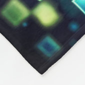 Radiant Pixel Bokeh Fleecedecke (Ecke)