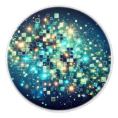 Radiant Pixel Bokeh Keramikknauf (Vorderseite)