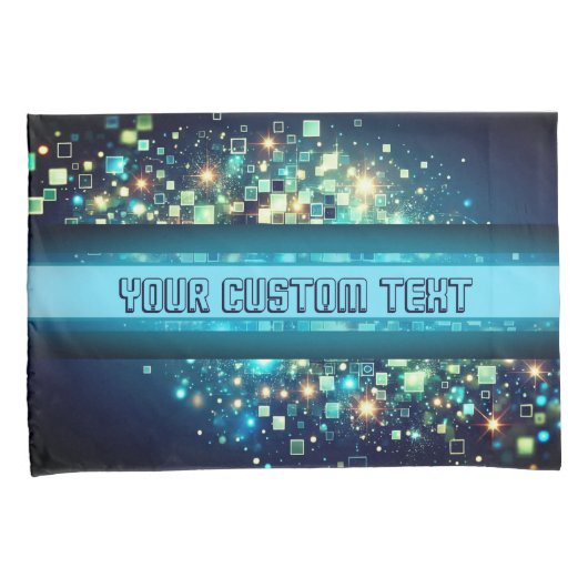 Radiant Pixel Bokeh Kissenbezug (Vorderseite-Rechts)