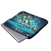 Radiant Pixel Bokeh Laptopschutzhülle (Vorne Knopf)