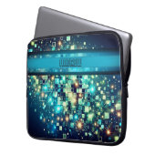 Radiant Pixel Bokeh Laptopschutzhülle (Vorderseite Links)